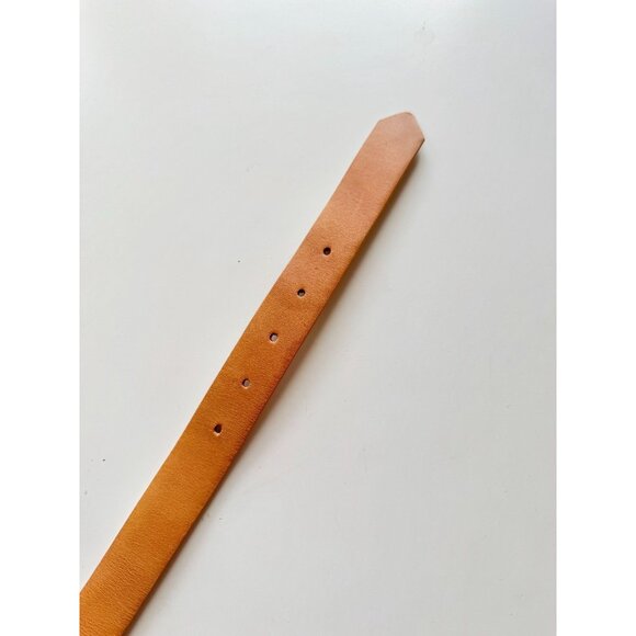 Vintage EMMANUEL Brown Leather Hip Belt, Size L - Made in Canada - Picture 4 of 10